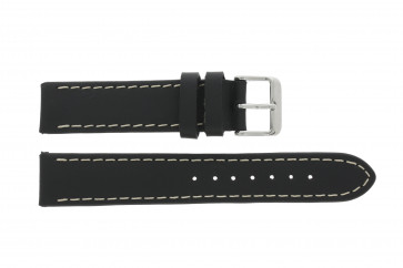 Bracelet de montre Universel 61330.10.22XL Cuir Noir 22mm