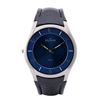 Bracelet de montre Skagen 619XXLTLN Cuir Noir