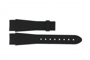 Bracelet de montre Edox 62005-357N Silicone Noir 17mm