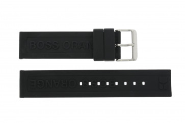 Hugo Boss bracelet de montre 659302252 / HB.116.1.29.2267 / 1512543 Caoutchouc Noir 22mm