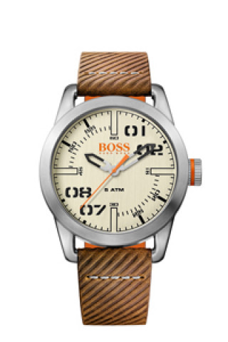 Bracelet de montre Hugo Boss HB-291-1-14-2938 / 659302741 Cuir Brun 22mm