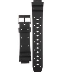 Casio bracelet de montre 70607875 Plastique Noir 14mm 
