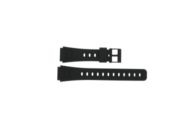 Casio bracelet de montre 71604816 Plastique Noir 18mm 
