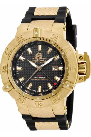 Bracelet de montre Invicta 80423 (80423.01) Caoutchouc Noir