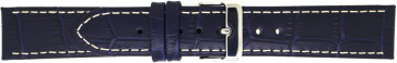 Bracelet de montre Universel 808.05.24 Cuir Bleu 24mm