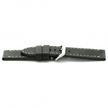 Bracelet de montre Universel H818 Cuir Gris 22mm