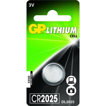 GP Cellule bouton Pile/batterie CR2025 - 3v