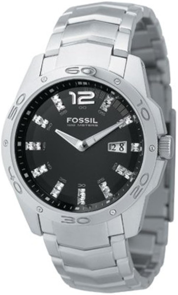 Fossil bracelet de montre AM4089 Métal Argent 22mm