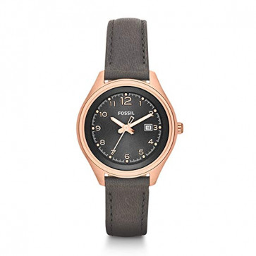 Bracelet de montre Fossil AM4500 Cuir Brun 14mm