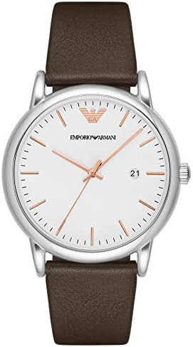 Bracelet de montre Armani AR11103 Cuir Brun 22mm
