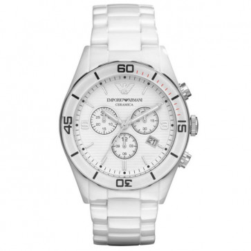 Bracelet de montre Armani AR1424 Céramique Blanc