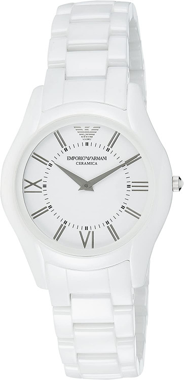 Bracelet de montre Armani AR1443 Céramique Blanc
