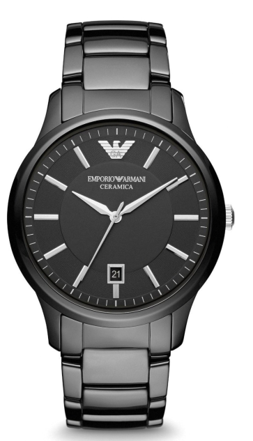 Bracelet de montre Armani AR1475 Céramique Noir 22mm