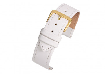 Bracelet de montre Universel X104SWI / 18MM Cuir Blanc 18mm