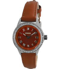 Bracelet de montre Fossil BQ1104 Cuir Brun 12mm