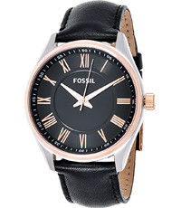 Bracelet de montre Fossil BQ1153 Cuir Noir 22mm