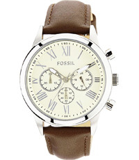 Bracelet de montre Fossil BQ1741 Cuir Brun 22mm
