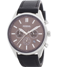 Bracelet de montre Fossil BQ2062 Cuir Noir 22mm