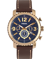 Bracelet de montre Fossil BQ2102 Cuir Brun 24mm