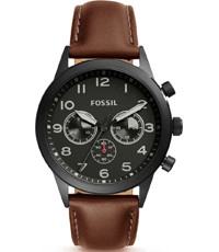 Bracelet de montre Fossil BQ2154 Cuir Brun 22mm