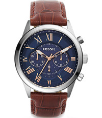 Bracelet de montre Fossil BQ2156 Cuir Brun 22mm