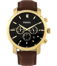 Bracelet de montre Fossil BQ2255 Cuir Brun 22mm