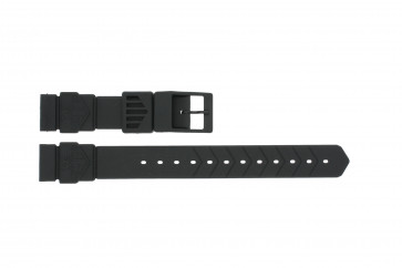 Bracelet de montre Tag Heuer BS0081 Caoutchouc Noir 18mm