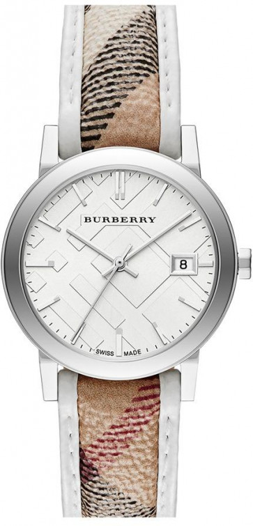 Bracelet de montre Burberry BU9136 Cuir Multicolore 18mm