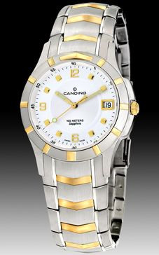 Bracelet de montre Candino C2084 Acier inoxydable Bicolore