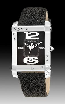 Bracelet de montre Candino C4299-4 Cuir Noir 20mm