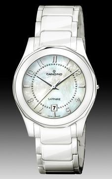 Bracelet de montre Candino C4352-2 Céramique Blanc