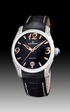 Bracelet de montre Candino C4419-3 Cuir Noir