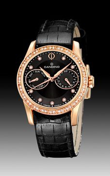 Bracelet de montre Candino C4448-3 Cuir Noir 17mm