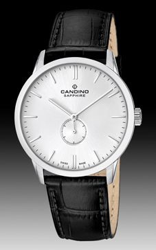 Bracelet de montre Candino C4470-1 / C4470-4 Cuir Noir 21mm