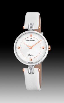 Bracelet de montre Candino C4658-1 Cuir Blanc