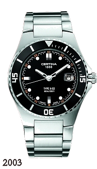 Bracelet de montre Certina C605007520 / X-02 / C26071814261 Acier inoxydable Acier 15mm