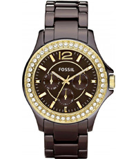 Bracelet de montre Fossil CE1044 Céramique Brun 18mm