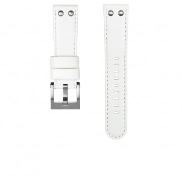 Bracelet de montre TW Steel CEB108 Cuir Blanc 22mm