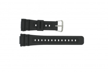 Casio bracelet de montre 10186132 En caoutchouc Noir 16mm 