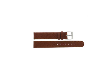 Bracelet de montre D401G Cuir Brun 14mm + coutures brunes