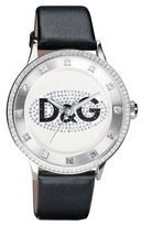 Bracelet de montre Dolce & Gabbana DW0507 / DW0503 Cuir Noir 22mm