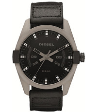Bracelet de montre Diesel DZ1489 Cuir/Textile Noir 24mm