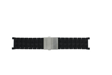 Bracelet de montre Diesel DZ1646 Plastique Noir 17mm