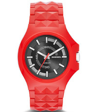 Bracelet de montre Diesel DZ1647 Plastique Rouge 26mm