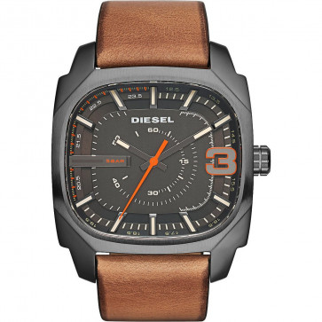 Bracelet de montre Diesel DZ1694 Cuir Cognac 24mm