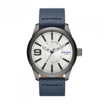 Bracelet de montre Diesel DZ1859 Cuir Bleu 24mm