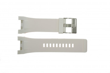 Bracelet de montre Diesel DZ4286 / Bugout Caoutchouc Blanc 32mm