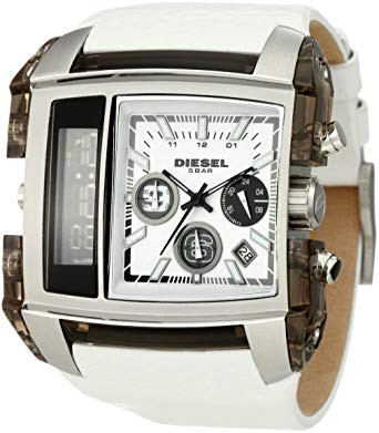 Bracelet de montre Diesel DZ7157 Cuir Blanc