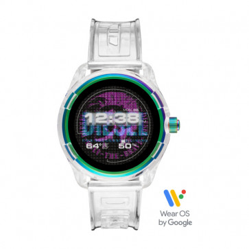 Bracelet de montre Montre intelligente Diesel DZT2021 Plastique Blanc 22mm