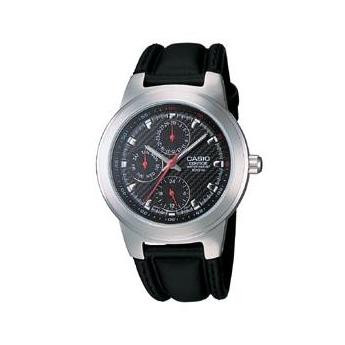 Casio bracelet de montre 10140042 Cuir Noir 16mm 